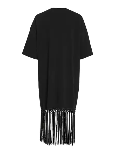 VILA VIKATA Oversize Fringe Mekko - Kangasmekot - 26414122130BLACK - 2