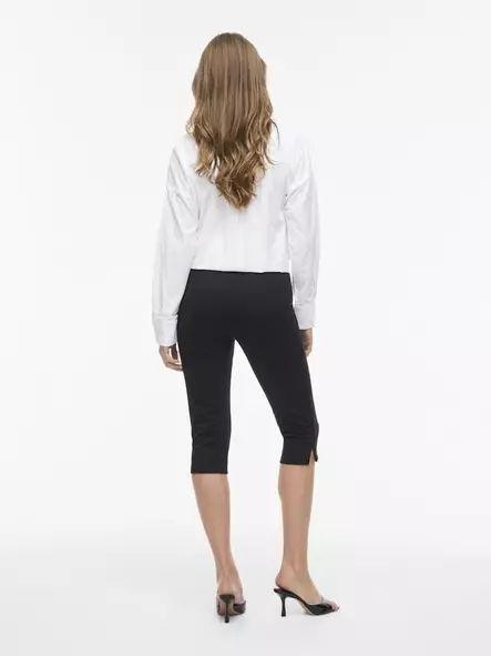VILA VISOFIE Korkeavyötäröiset Slim Caprit - Caprit - 26314113962BLACK - 2