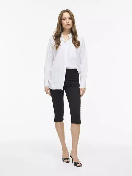 VILA VISOFIE Korkeavyötäröiset Slim Caprit - Caprit - 26314113962BLACK - 1