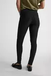 Freequent Shantal Korkeavyötäröiset Stretch Housut - Pitkät housut - NOS111200BLACK - 3
