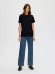SELECTED FEMME My Essential T-paita - Trikoopaidat ja Collegepaidat - NOS16089123BLACK - 1