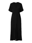 SELECTED FEMME Lina Pitkä Kietaisumekko - Kangasmekot - 25316098101BLACK - 1