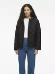 VILA Guila Hupullinen Tikattu Takki - Kevyttakit ja Liivit - 25514111823BLACK - 1