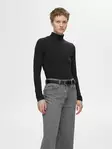 SELECTED FEMME Manja Korkeakauluksinen Trikoopaita - Trikoopaidat ja Collegepaidat - NOS16094345BLACK - 3