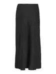 VILA Ellette Korkeavyötäröinen Satiininen Midihame - Pitkät hameet - NOS14084182BLACK - 7