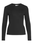 VILA Alexia Perusmallinen Pitkähihainen Paita - Trikoopaidat ja Collegepaidat - NOS14095694BLACK - 2