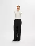 SELECTED FEMME Emma-Tara Leveälahkeiset Housut - Pitkät housut - NOS16094122BLACK - 6