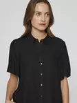 VILA Pricil Lyhythihainen Paita - Kangaspaidat - NOS14102507BLACK - 5