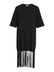 VILA VIKATA Oversize Fringe Mekko - Kangasmekot - 26414122130BLACK - 1