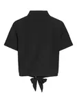 VILA VIPRISILLA Edestä Solmittava Paita - Kangaspaidat - 25214096244BLACK - 6