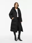 VILA VISTARI Pitkä Hupullinen Untuvatakki - Untuvatakit - NOS14105362BLACK - 5