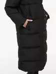 VILA VISTARI Pitkä Hupullinen Untuvatakki - Untuvatakit - NOS14105362BLACK - 4