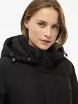 VILA VISTARI Pitkä Hupullinen Untuvatakki - Untuvatakit - NOS14105362BLACK - 3