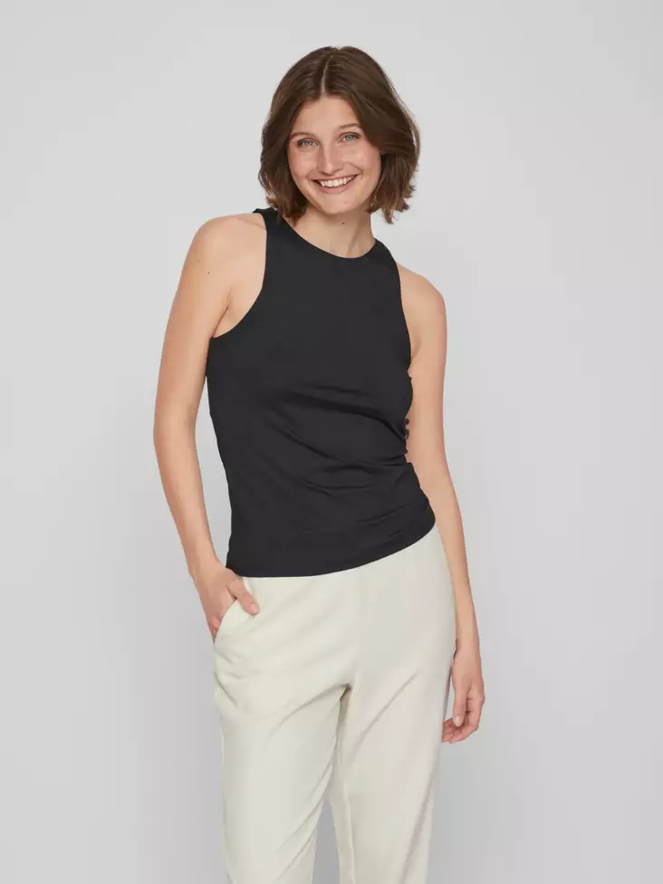 VILA Kenza Toppi - Trikoopaidat ja Collegepaidat - NOS14089119BLACK - 1