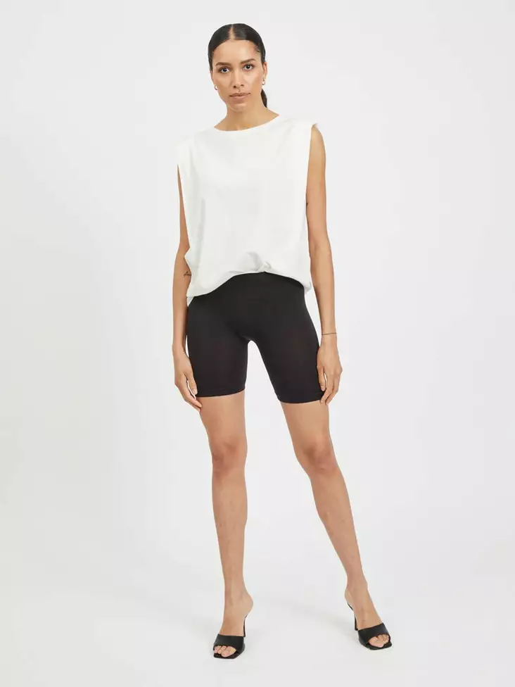 VILA Seam Mini Muotoilevat Shortsit - Legginsit - NOS14065258BLACK - 1