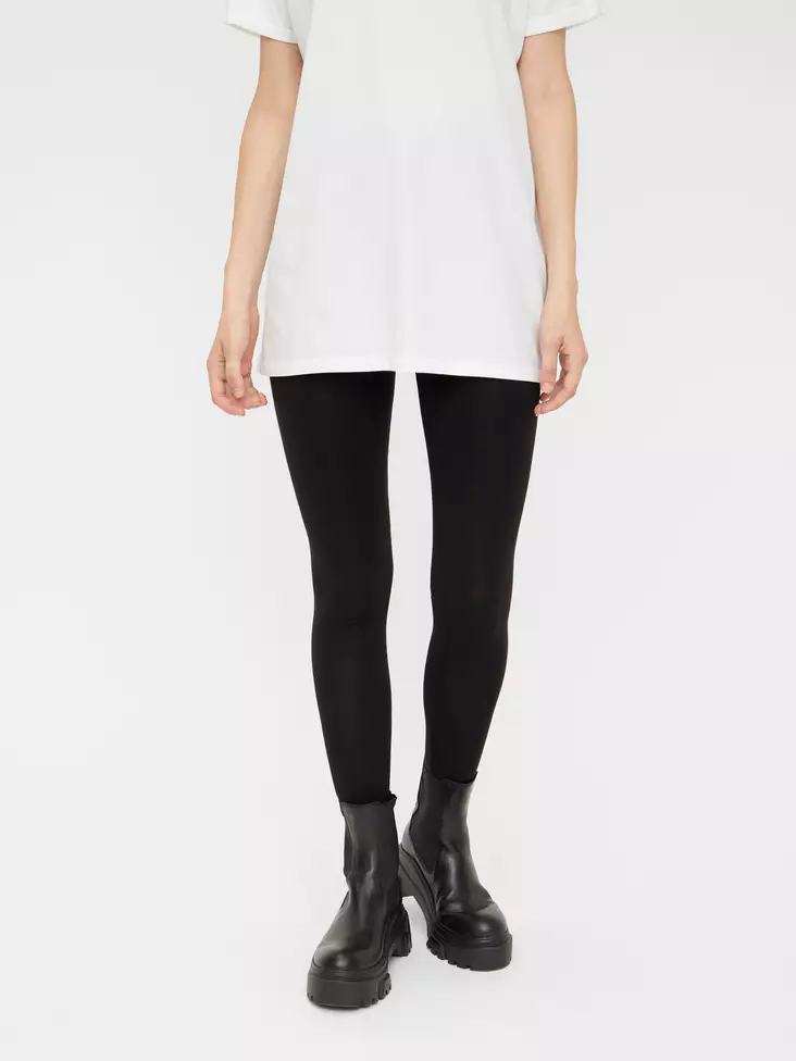 PIECES PCEDITA Pitkät Puuvilla Leggingsit - Legginsit - NOS17033113BLACK - 1