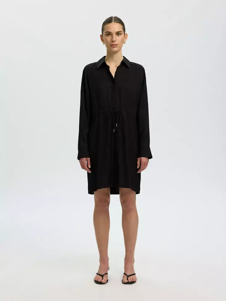 SELECTED WOMEN SLWJONNA Pitkähihainen Minimekko - Kangasmekot - 26316101852BLACK - 1
