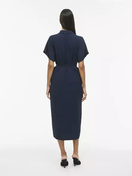 VILA VIJAYLO Lyhythihainen Paitamekko - Kangasmekot - 26314113985NAVYBL - 2