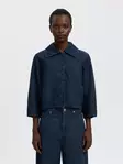 SELECTED WOMEN SLWHANNA Rento Farkkutakki 3/4-hihoilla - Farkkutakit - 26316101407DARKBL - 3