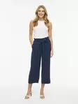 VILA VIJOSA Korkeavyötäröiset Culottes Housut - Cropped, 7/8 -lahje - NOS14100306NAVYBL - 1
