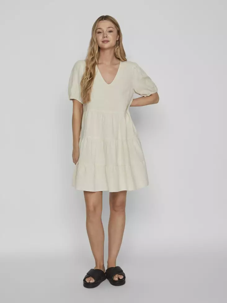 VILA VIPRISILLA Lyhythihainen Lyhyt Mekko - Kangasmekot - 25314086279SUPERL - 1