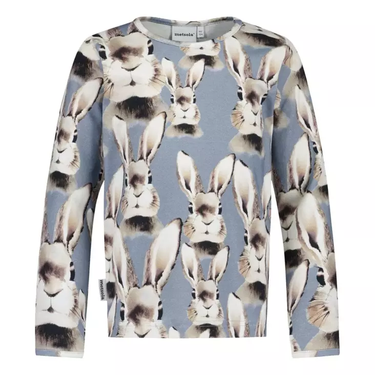 Metsola Bunny Frosty Pink Paita - Paidat - 265SHIRTLSBUNNYBL - 1