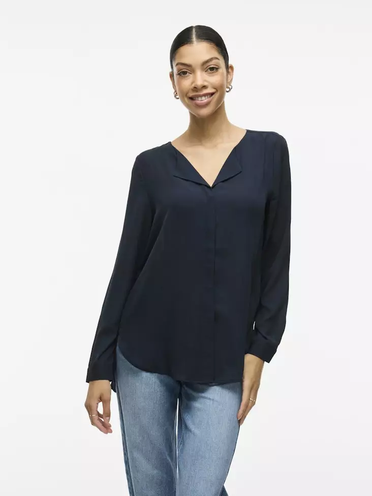 VILA VILUCY Halkiokauluksinen Paita - Kangaspaidat - NOS14044253TOTECL - 1