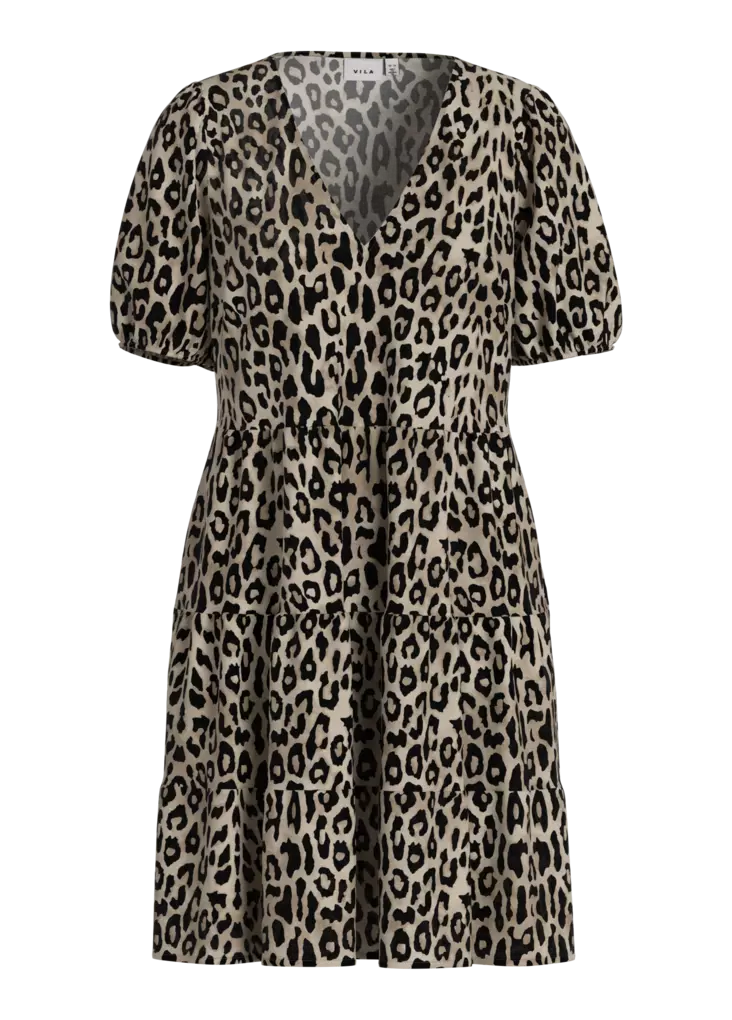 VILA VIPRISILLA Lyhythihainen Lyhyt Mekko - Kangasmekot - 26314116921BIRCHL - 1