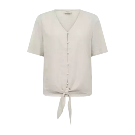 FREE/QUENT FQLAVA Solmittava Pellava Viskoosi Pusero - Kangaspaidat - NOS204238MOONBEAM - 1