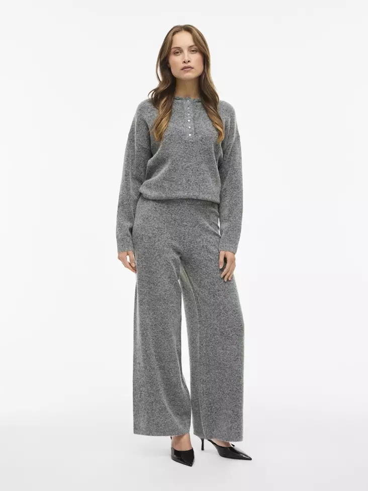 VILA VICASTI Neulekankaiset Housut - Pitkät housut - 25514111872MEDIUM - 1