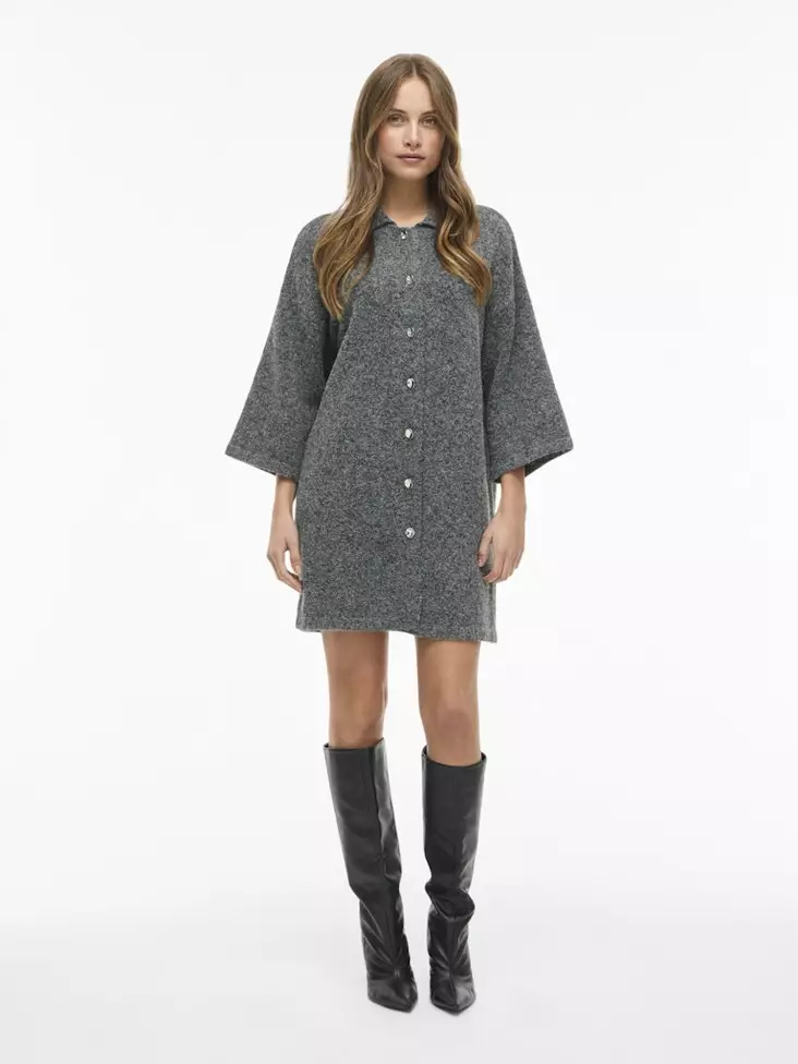 VILA VILAURI 3/4- Hihainen Neulemekko - Neulepaidat, -tunikat, -mekot - 26114111975MEDIUM - 1