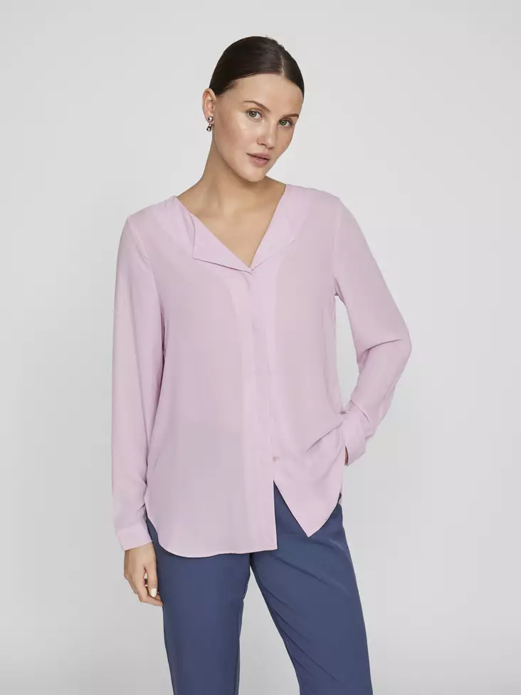 VILA VILUCY Halkiokauluksinen Paita - Kangaspaidat - NOS14044253WINSOM - 1