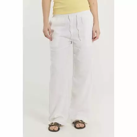 FREE/QUENT Lava Korkeavyötäröiset Pellavahousut - Pitkät housut - NOS127405BRILLIAN - 2