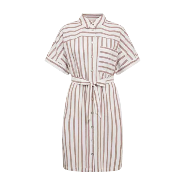 FREE/QUENT Lavisco Raidallinen Paitamekko - Kangasmekot - 253205914BRILLIAN - 1