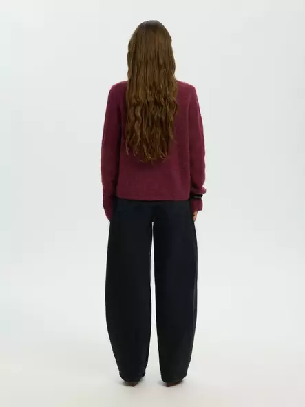 SELECTED WOMEN SLWLulu Napitettava Alpakka-Villaneuletakki - Neuletakit - NOS16098138TAWNYP - 2