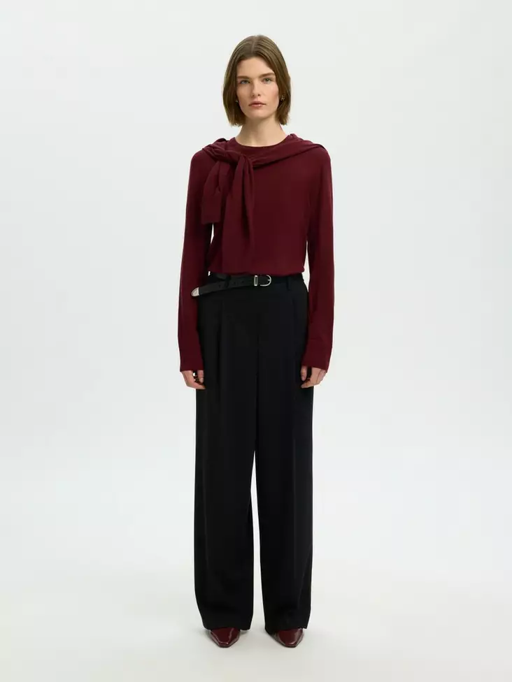 SELECTED WOMEN SLWThea merinovillaneule - Neulepaidat, -tunikat, -mekot - NOS16098147TAWNYP - 1