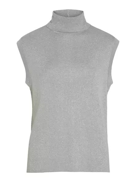 VILA VIXANDRA Glitter Neulosliivi - Neulospaidat - 24614099901SILVER - 2