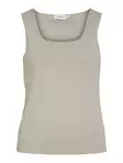 VILA Kenza Perusmallinen Hihaton Toppi - Trikoopaidat ja Collegepaidat - NOS14089092SILVER - 5