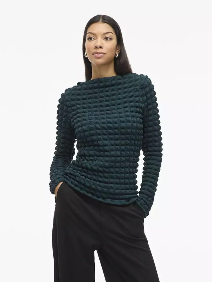 VILA Forcea Venepäänteinen Pitkähihainen Pusero - Trikoopaidat ja Collegepaidat - 25414109753PONDER - 1