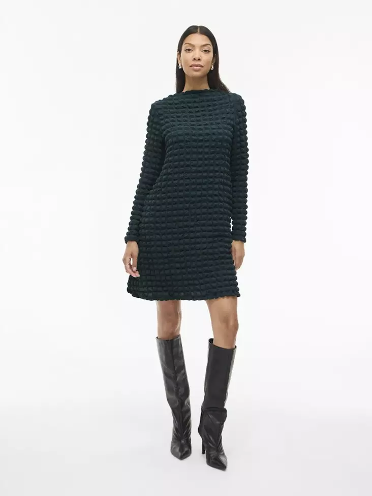 VILA Forcea Venepäänteinen Lyhyt Mekko - Trikoomekot ja Collegemekot - 25414109754PONDER - 1