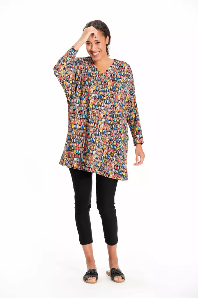 AINO Alexa Doors Trikootunika - Trikootunikat ja Collegetunikat - 241ALEXADOORS - 1