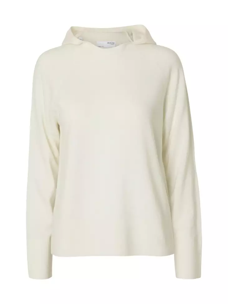 SELECTED FEMME SLFTHEA Merinovilla Huppari - Neulepaidat, -tunikat, -mekot - 25616099238EGRET - 1