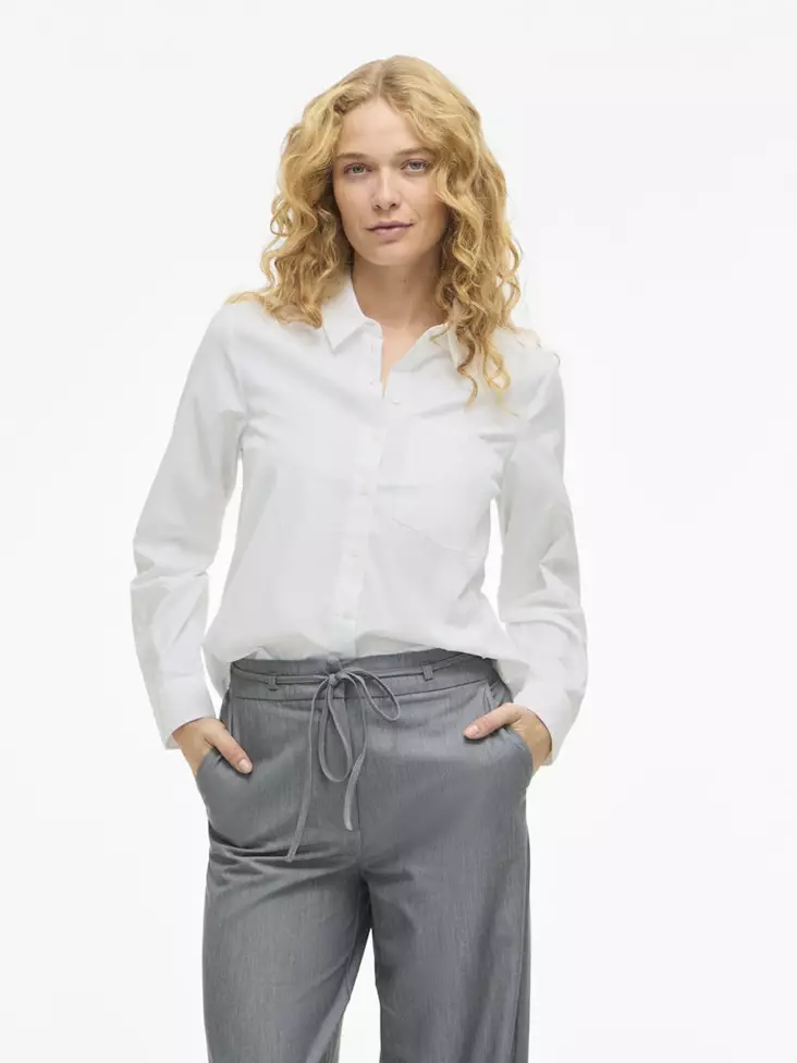 VILA VIDARMA Pitkähihainen Paitapusero - Kangaspaidat - NOS14110541BRIGHT - 1