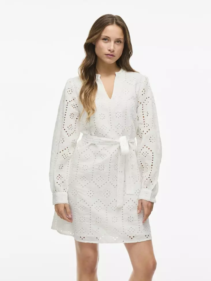 VILA Sine Pitkähihainen Mekko - Kangasmekot - 25214106078BRIGHT - 1