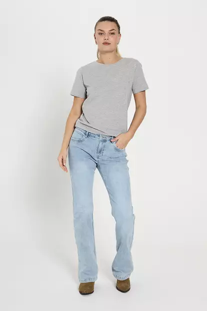 FREE/QUENT Harlow Bootcut Farkut - Farkut - 251205410LIGHTBLU - 1