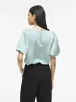 VILA VIELLETTE Pyöreä Päänteinen Lyhythihainen Toppi - Kangaspaidat - NOS14107986BLUESU - 2