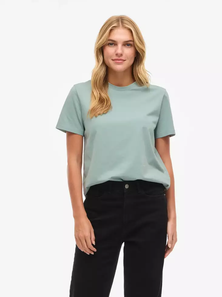 VILA VINORA Pyöreäpäänteinen T-paita - Trikoopaidat ja Collegepaidat - NOS14103448BLUESU - 1