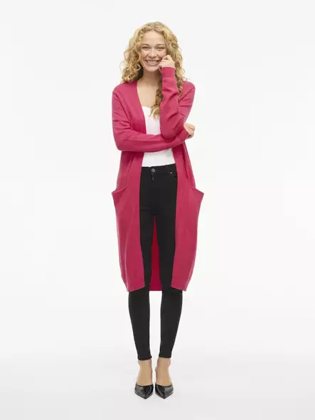 VILA VIRIL Pitkä Perusmallinen Neuletakki - Neuletakit - NOS14042770JAZZY - 1