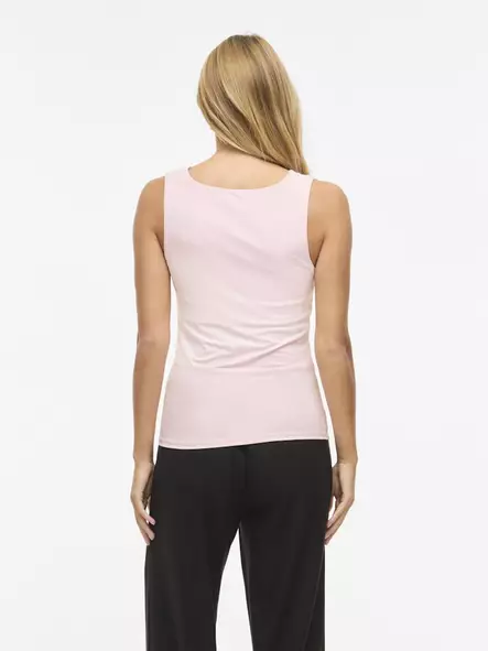 VILA VIKENZA Perusmallinen Hihaton Toppi - Trikoopaidat ja Collegepaidat - NOS14089092CHERRY - 2