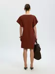 SELECTED WOMEN SLFCALLI Lyhythihainen Minimekko - Trikoomekot ja Collegemekot - 26316101454CHERRY - 3